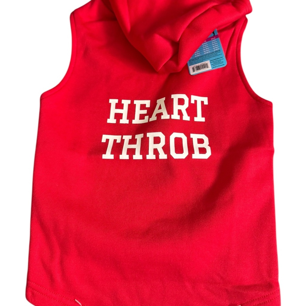 Valentine’s Day "Heart Throb" Dog Hoodie – Size XL